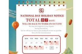 Kina National Holiday Notice. produsent