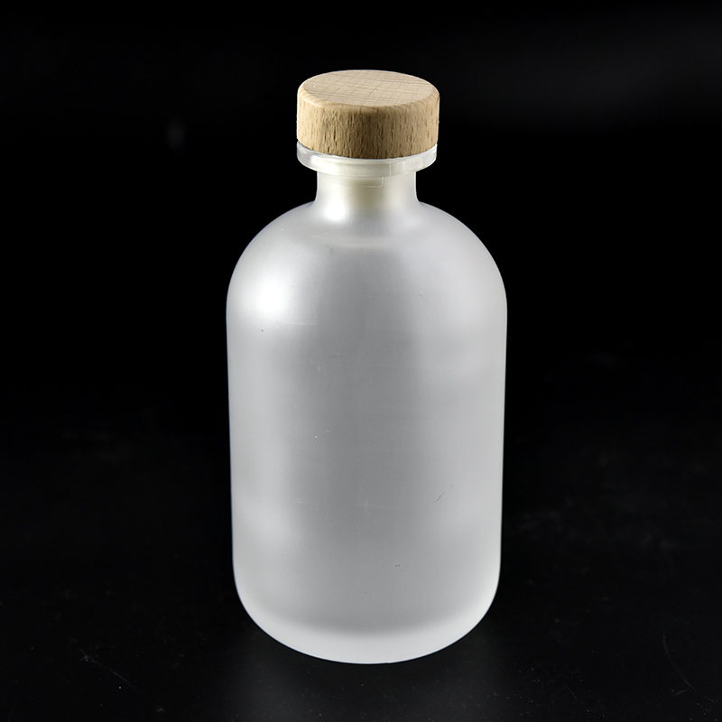 frosted white cylinder glass Aromatherapy diffuser bottles - COPY - bjddl2