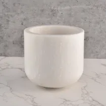 China Marble White Cylinder Candle Vessel Vessel Wholesale pengilang