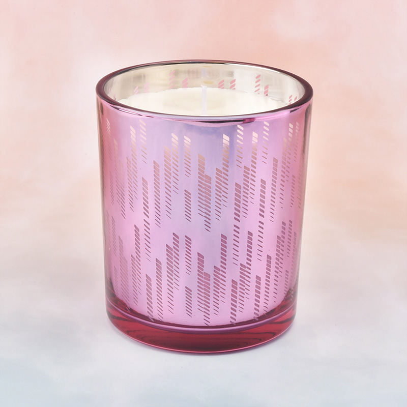 Popular Gradient Colors 400ml glass candle jars - COPY - bwosh6
