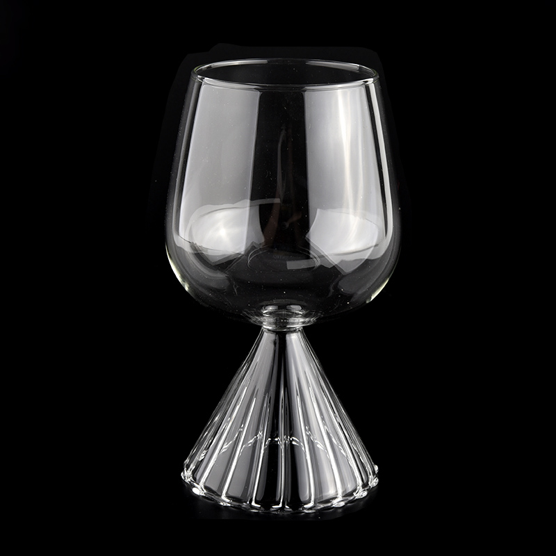 580ml luxury customized color handmade glass jar from Sunny Glassware