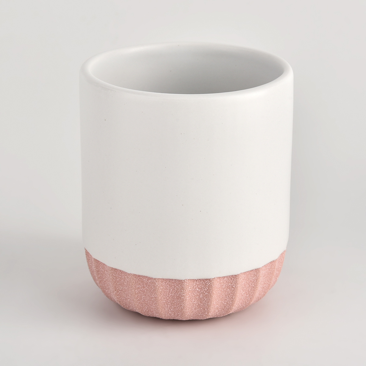 10oz Luxury Ceramic Candle Jar Pink Candle Holder for Gift Wedding