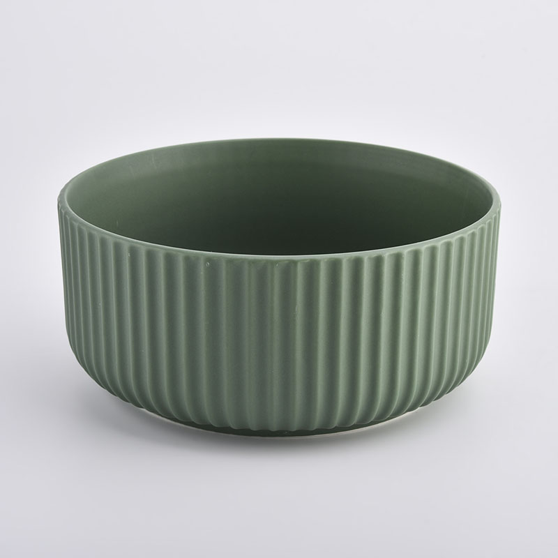 Grande vaso in ceramica verde