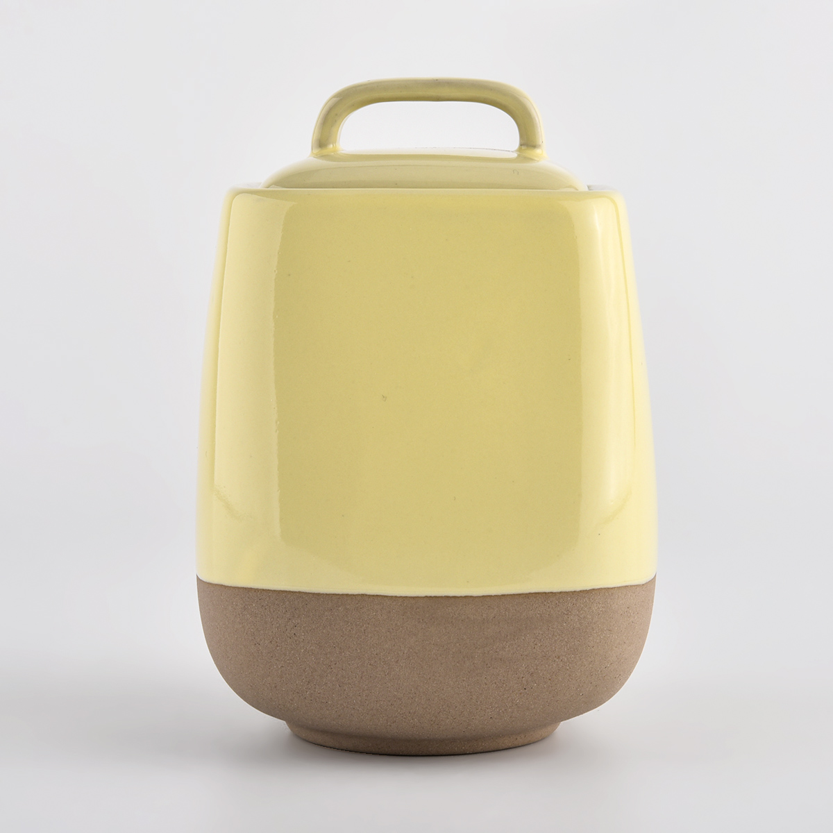14oz Square Ceramic Candle Jar dengan tudung