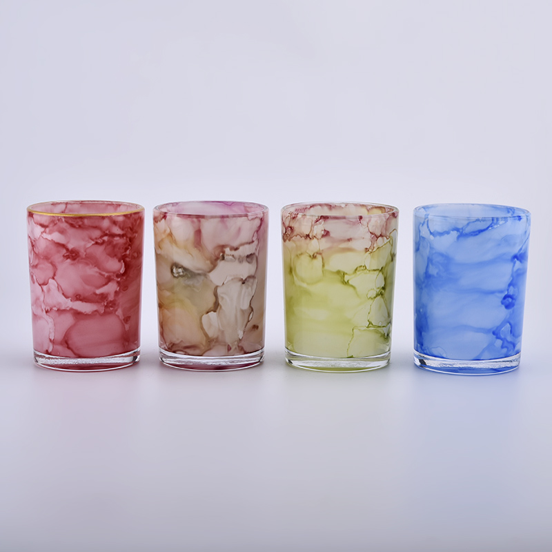 Wholesale customized color cylinder glass candle holder from Sunny Glassware