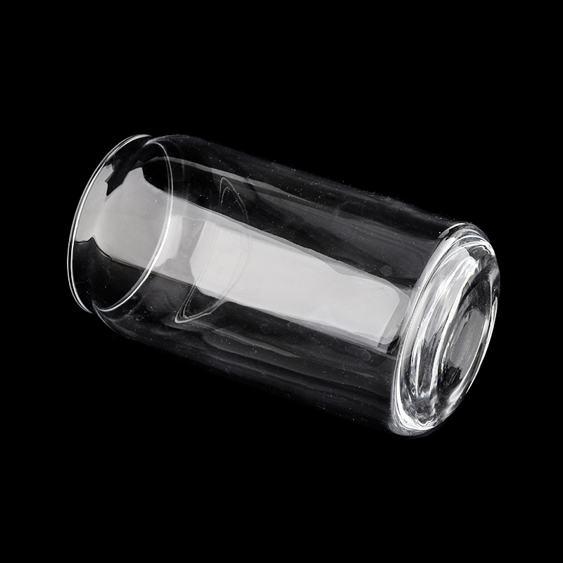 480mlの透明なガラスの瓶はキャンドル容器を卸売りします