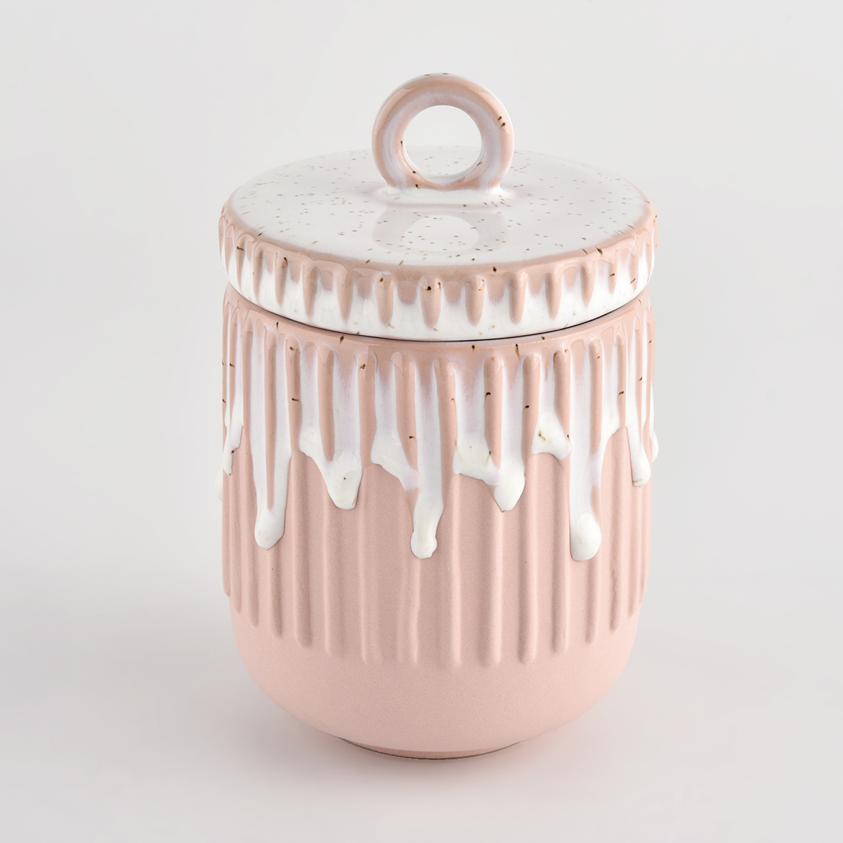 12oz ceramic candle jars with lids and candle containers