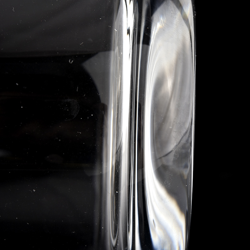 Balang lilin kaca deko mewah 360ml bentuk bawah bulat untuk diborong