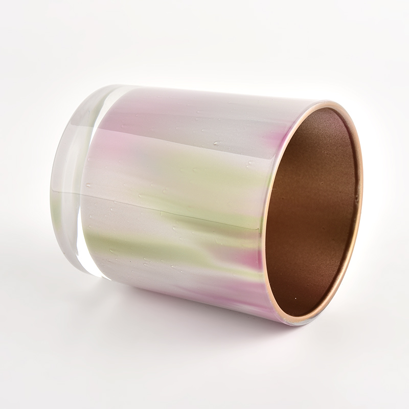 balang lilin kaca reka bentuk baru yang unik lilin soya bulat untuk membuat lilin