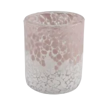 Kina pink og hvid tofarvet glasbeholder til fremstilling af stearinlys fabrikant