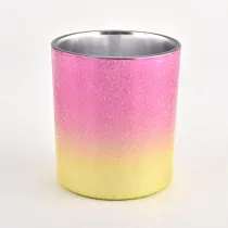 China new romantic color glass candle holder manufacturer
