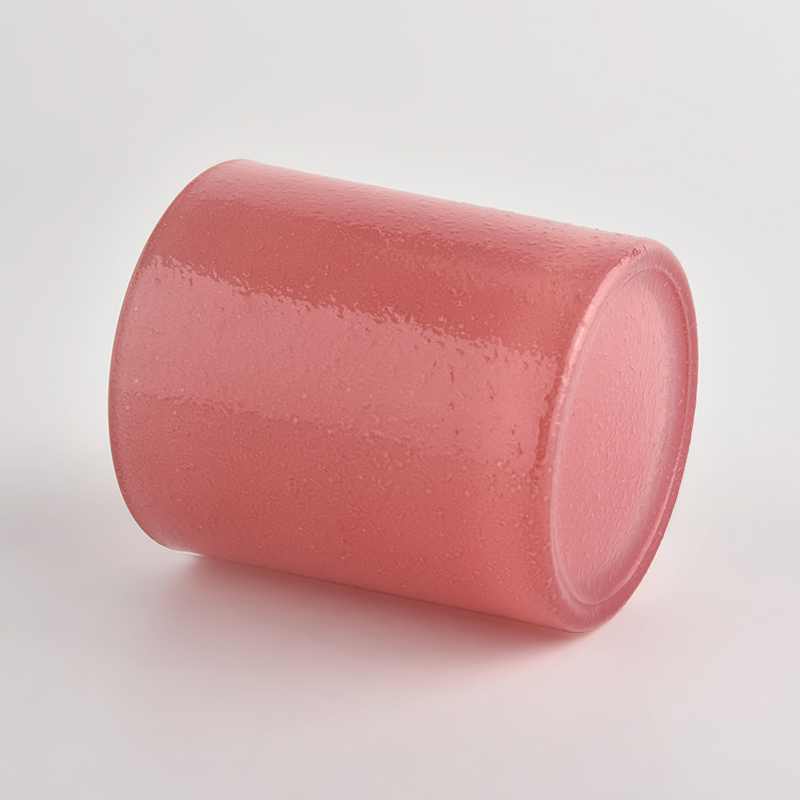 toples lilin kaca merah muda terang gaya baru untuk membuat grosir