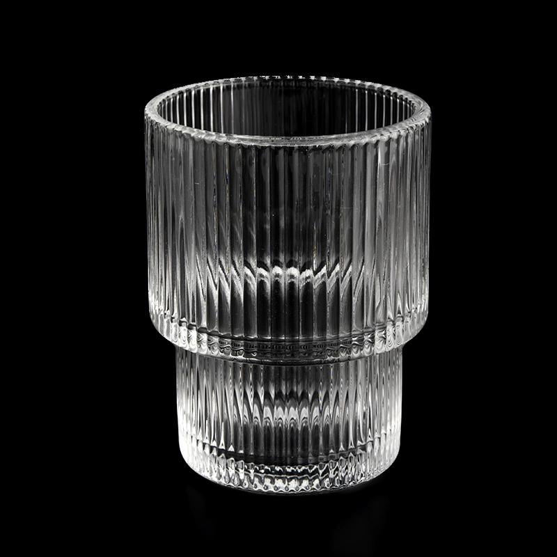 Luxury newly vertical shape 6oz glass candle holder for supplier