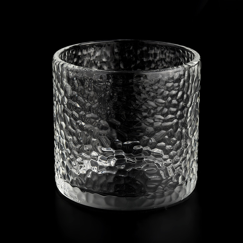 Tempat lilin kaca silinder 10oz 12oz yang baru mewah dari Sunny Glassware