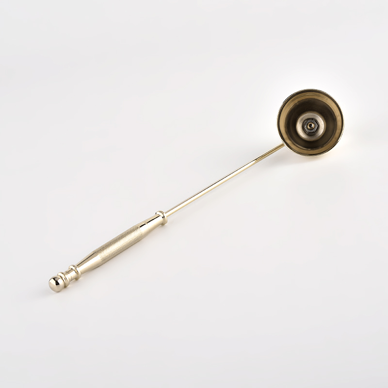 Home decor luxury gold metal candle snuffer 