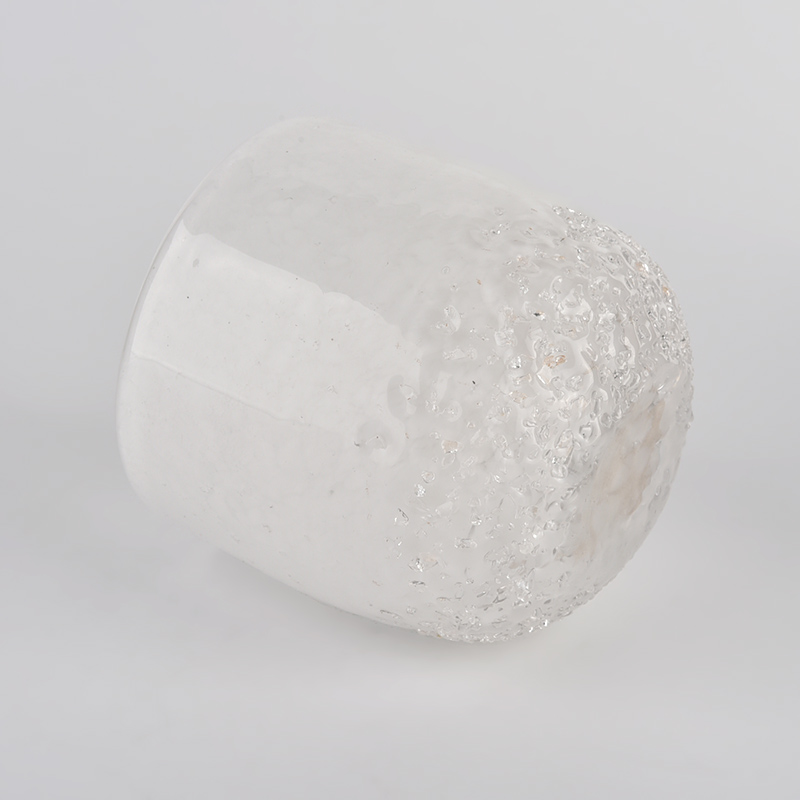 320ml Toples Kaca Kristal Silinder Kustom untuk Lilin Grosir Cerah Gelas