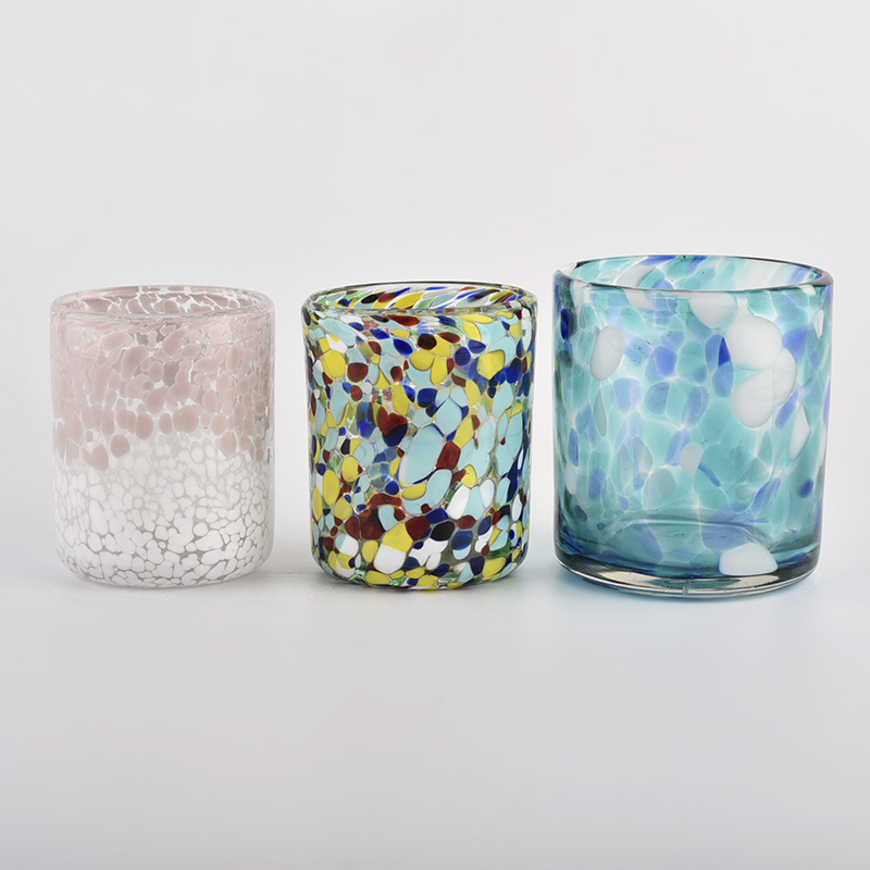 Toples lilin kaca patri buatan tangan dari Sunny Glassware