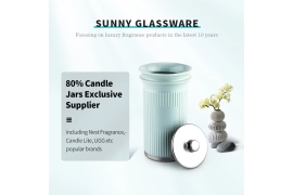 Çin Sunny Glassware mum kavanozu|Yağmurun cazibesini ateşleyin üretici firma