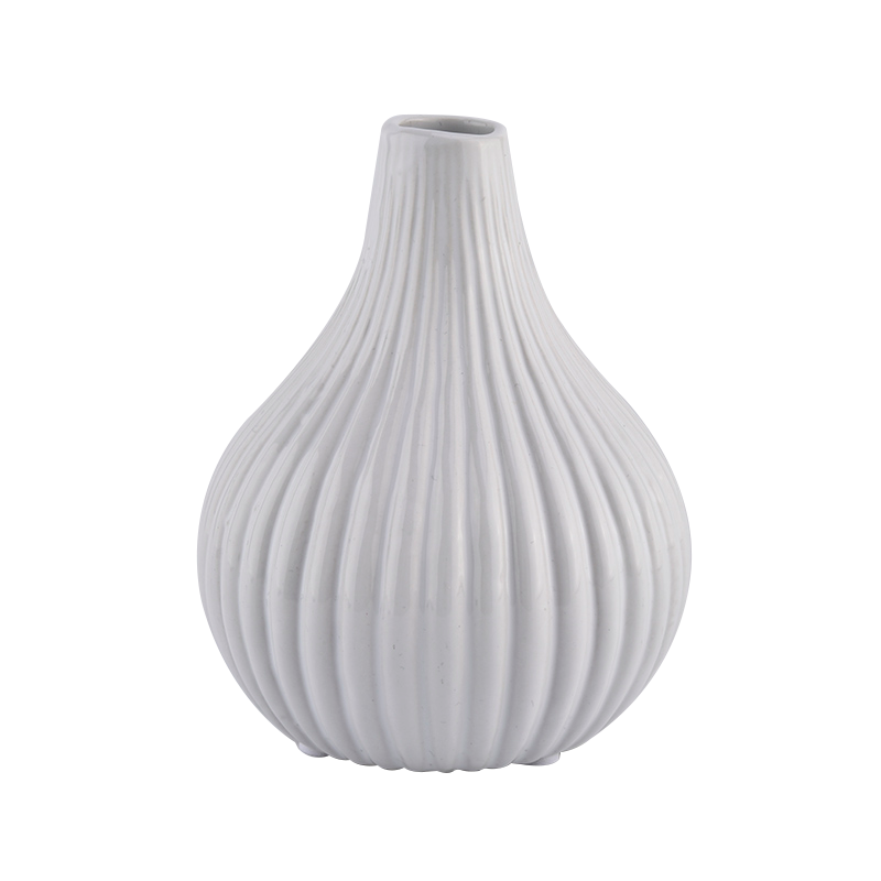 Desain baru tempat lilin keramik 410ml dan botol diffuser yang cocok untuk grosir