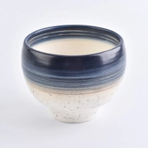 Chiny ceramiczny świecznik ze szczotkowanym kolorem 12 oz producent