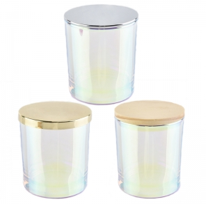 Wholesale 10oz customized popular decoration on glass candle jar in bulk 