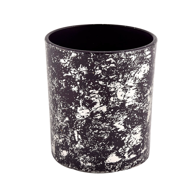 Luxury black glass candle jar for making supply wholesale,Sunny Glassware
