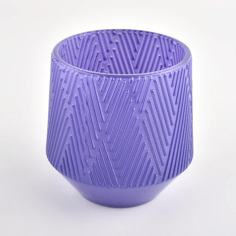 Popular Customized Color Glass Candle Jars For Candle Making