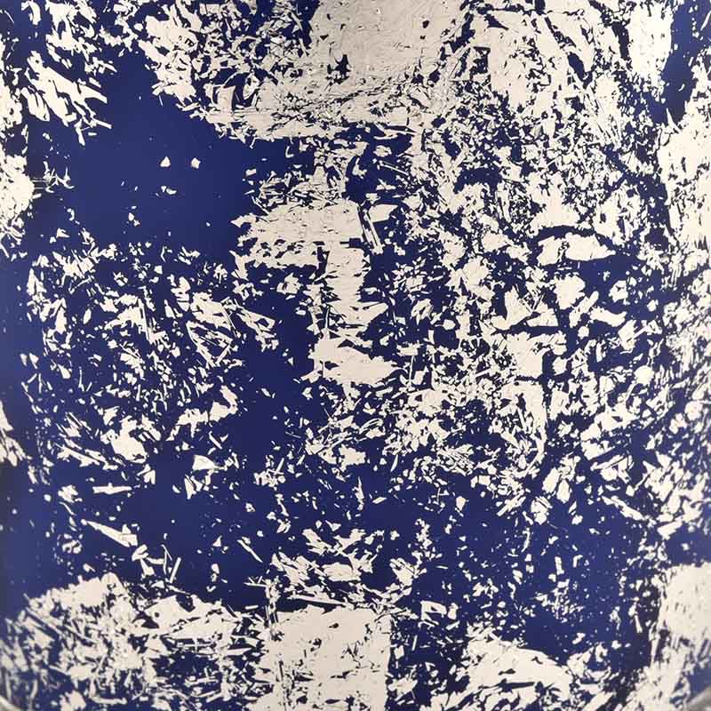 নীল কাচের মোমবাতির জারে সেরা মানের সুগন্ধযুক্ত সয়া মোম মোমবাতি