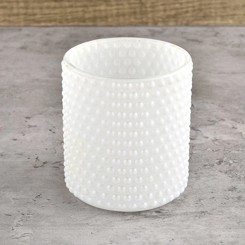 dot glass candle holders