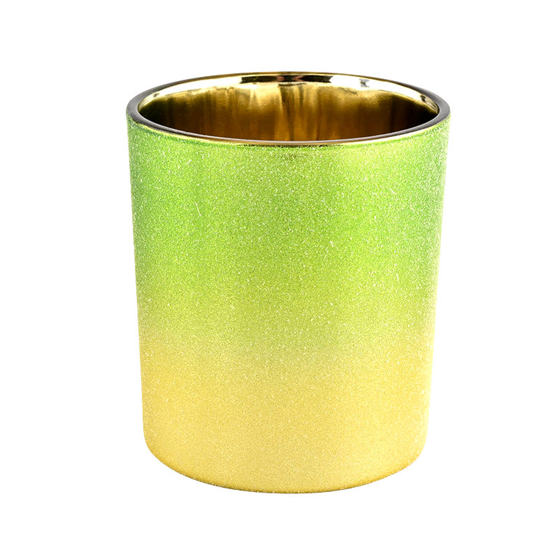 home decor spring color glass candle holder