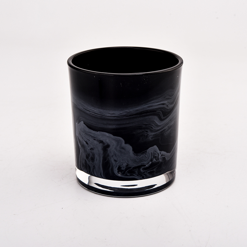 Wholesale 10oz frosted blue  glass candle jars and candle holders - COPY - ablpg3