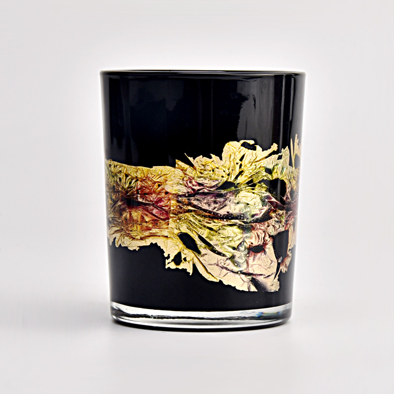 Unique spray artwork 400ml glass candle jars - COPY - igc51q
