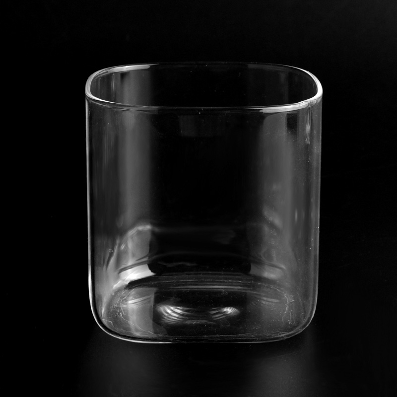 ふたのシリコーンのシーリングふたが付いている 15 オンスのガラス キャンドルの瓶