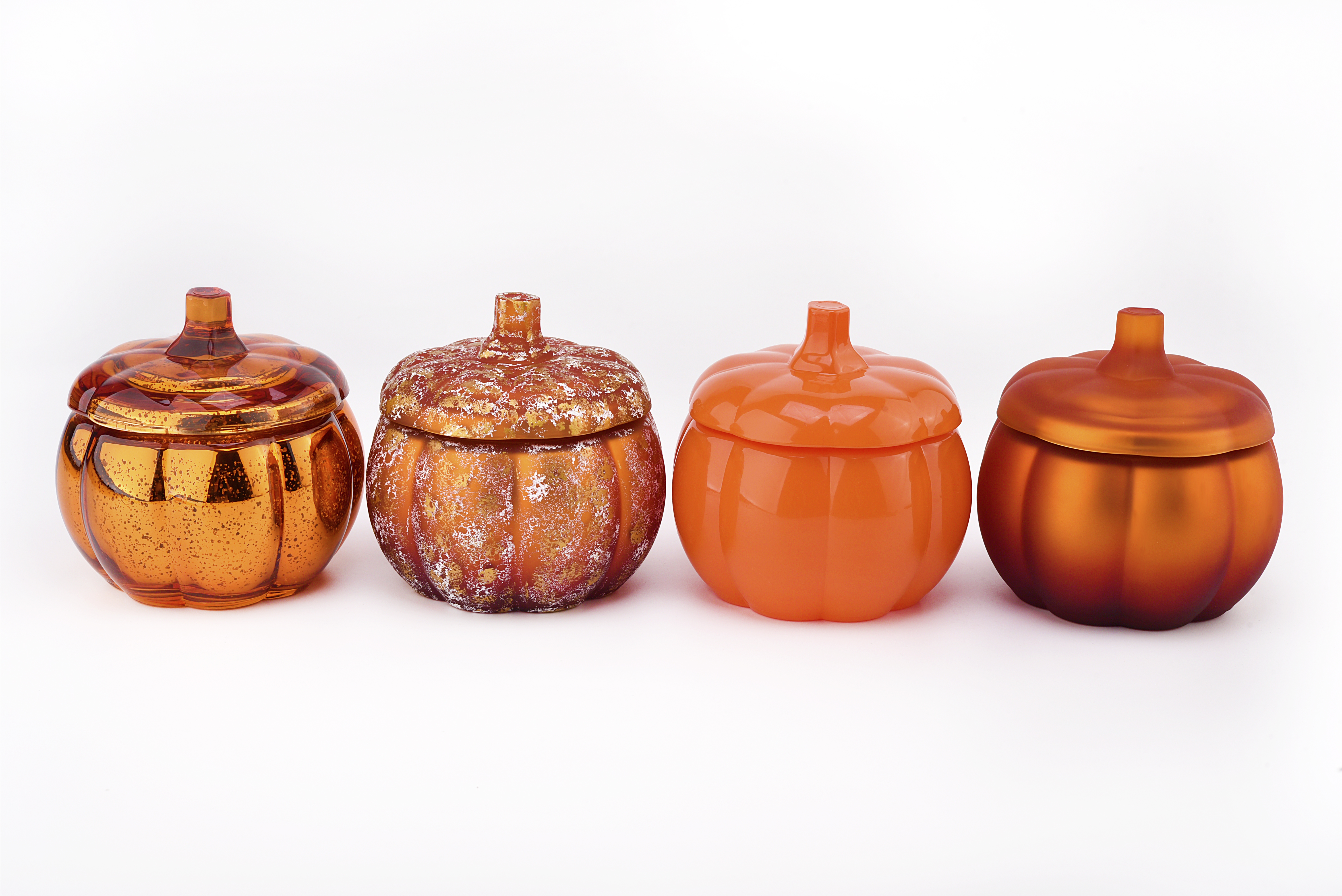 New Arrival Luxury Pumpkin Γυάλινο Βάζο Κεριών