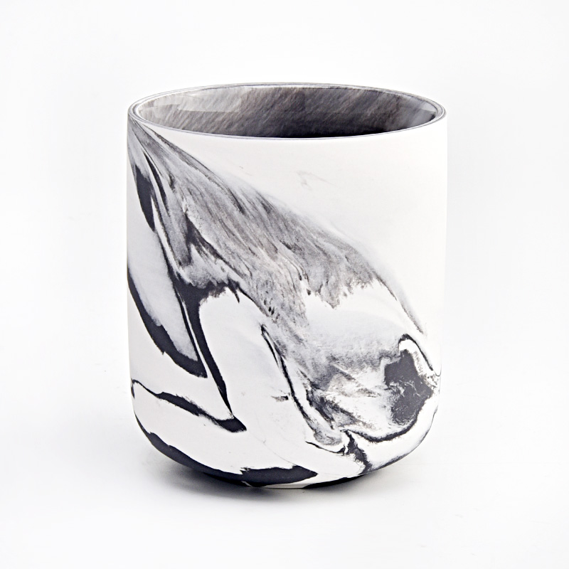 Marbling Keramik Kertaker Heildverslun Marble Litur Keramik kertastjakar