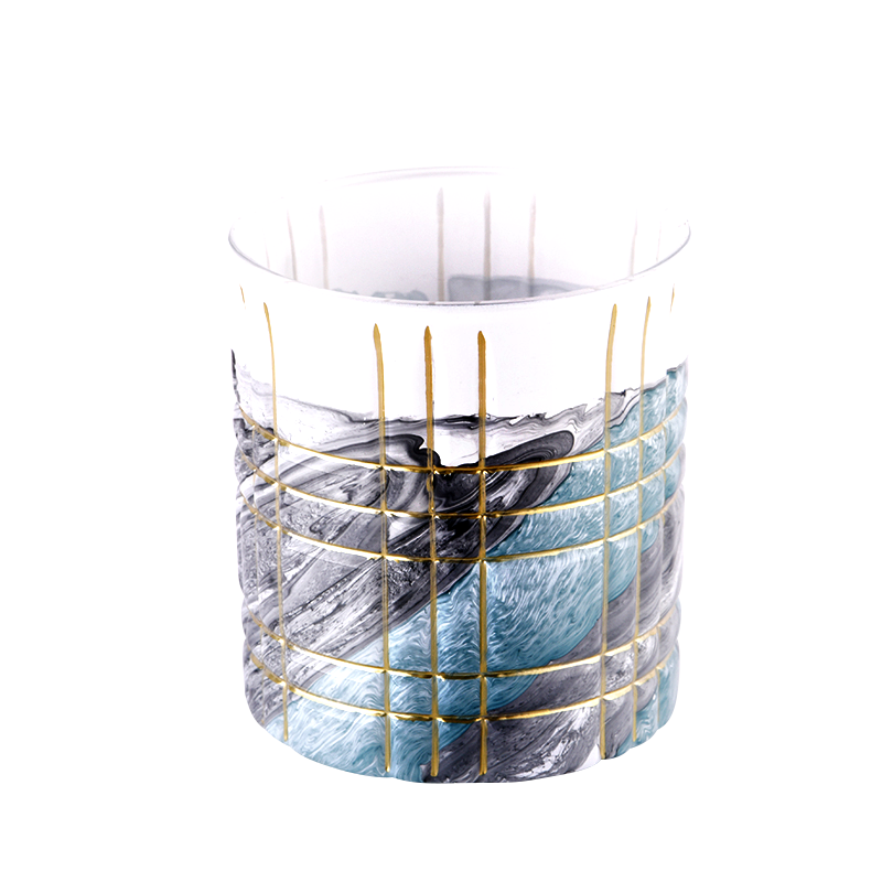 pote de vela de vidro para decoração de arte de 7 onças de vendas imperdíveis
