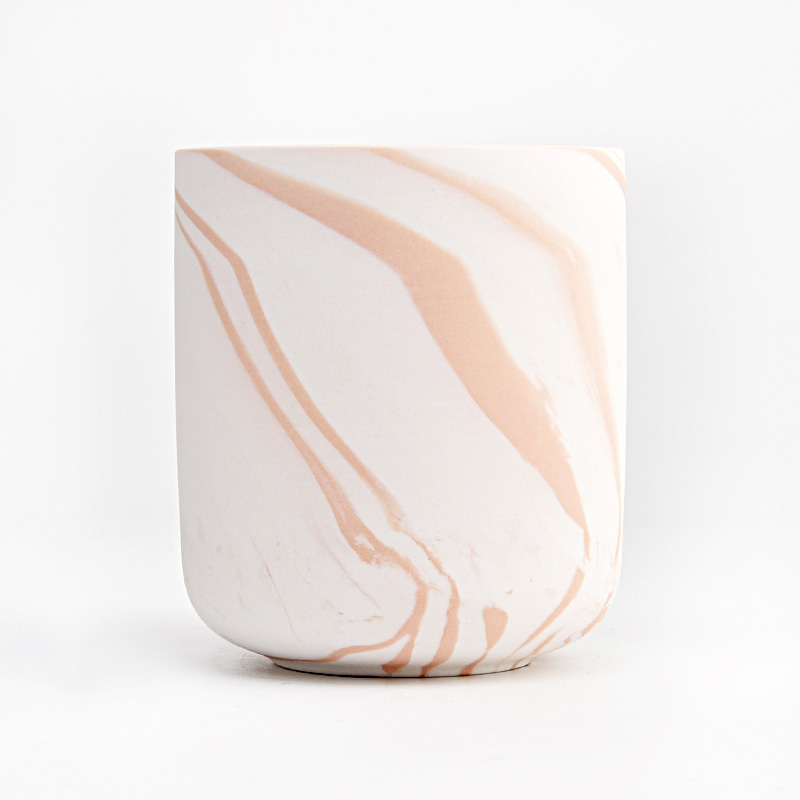 New design art painting  ceramic candle jars