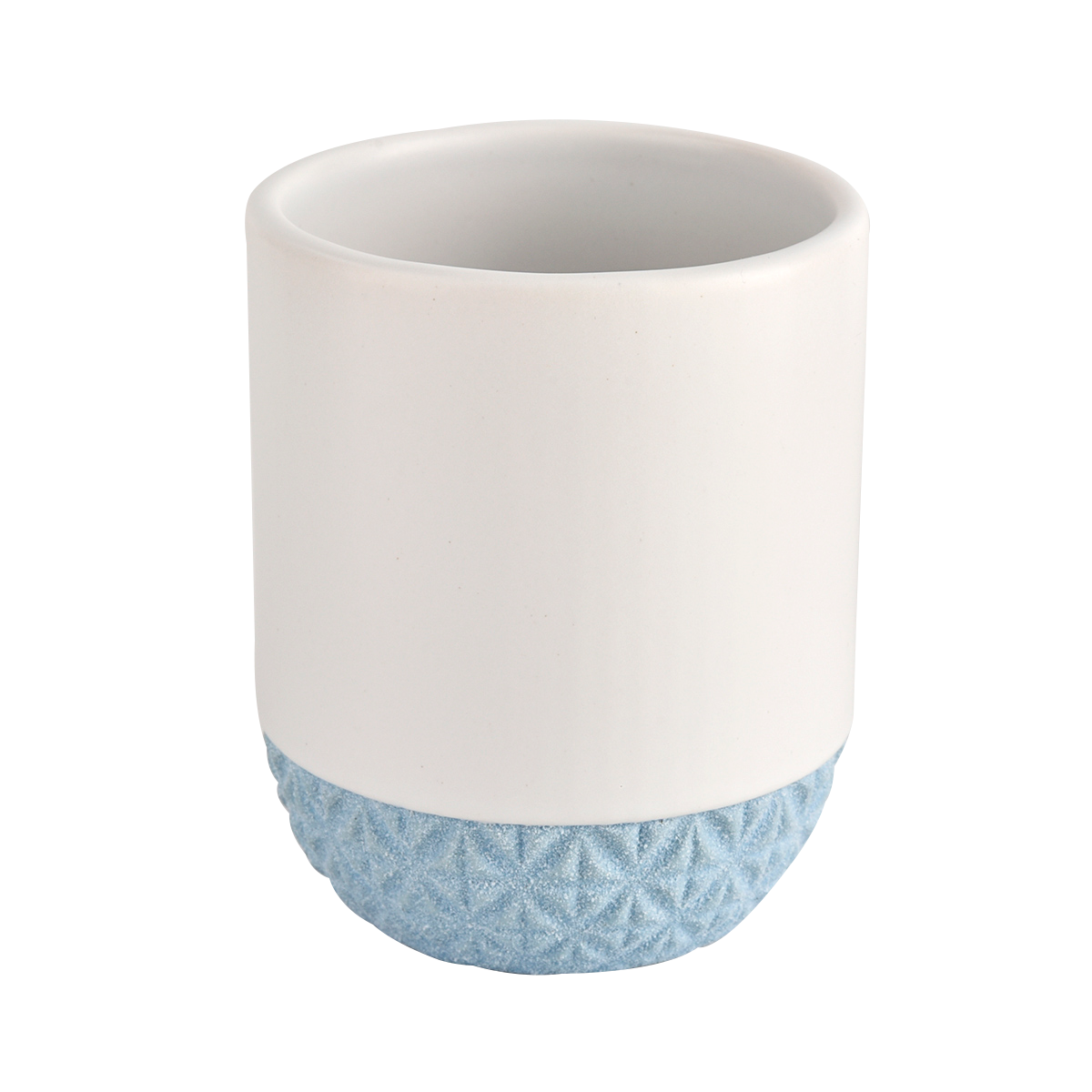 Individualizuotos 9 uncijų žvakių talpyklos cilindrinės keramikos žvakių stiklainiai