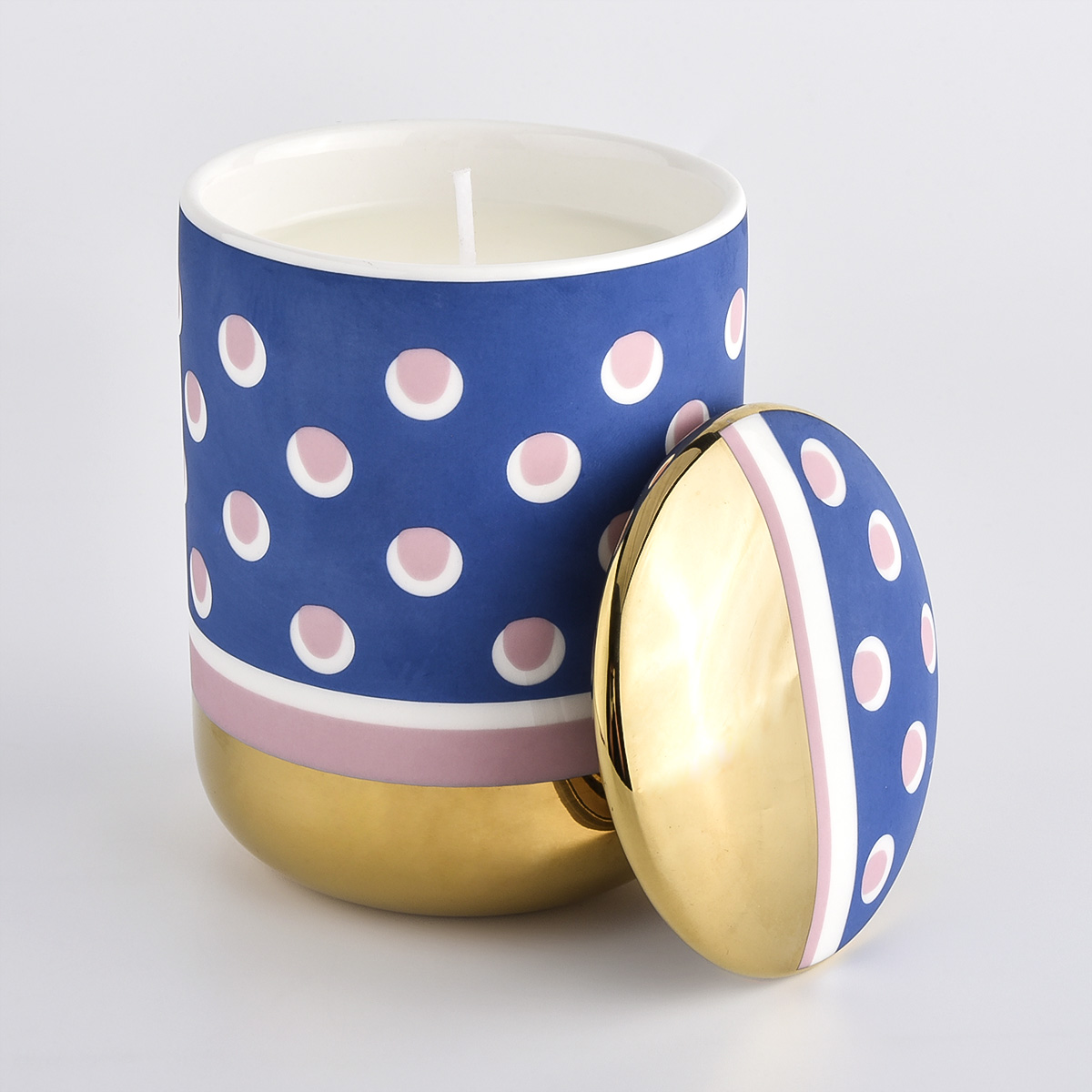 Spring Collection Ceramic Candle Jars Wholesale Customized Ceramic Candle Vessels