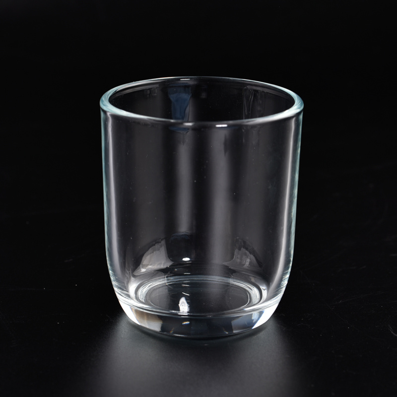 engros stearinlysglass i klart glass med rund bunn