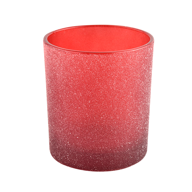 Guci Lilin Kaca Kado Kustom Merah Untuk Hadiah Dekorasi