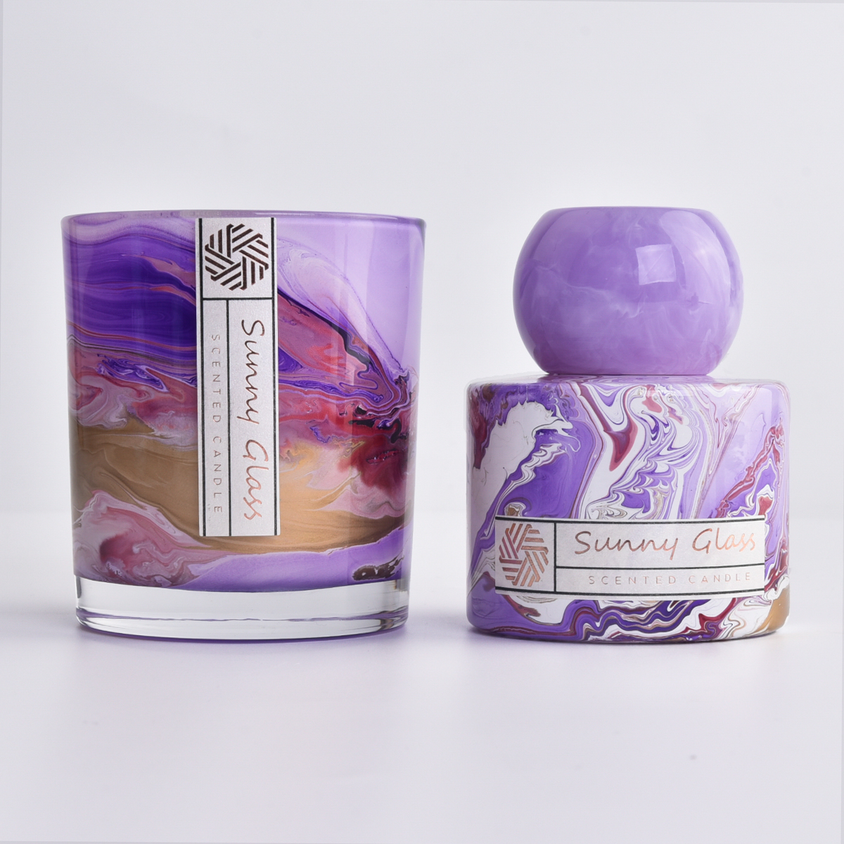 Marmeren Aromatherapie Reed Diffuser Fles Met Glazen Kandelaar Sets Gift