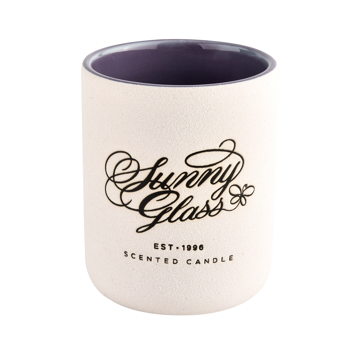 Tarro de vela de cerámica de lujo vacío decorativo de paquete de etiqueta privada al por mayor