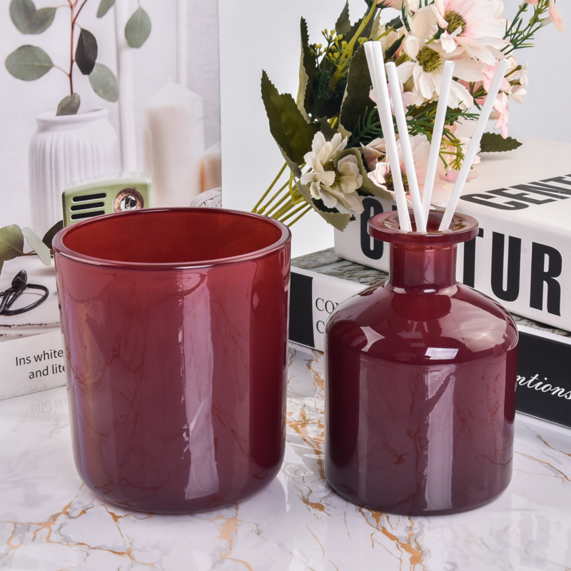 OEM/ODM 250ml diffuser bottles with glass candle jars