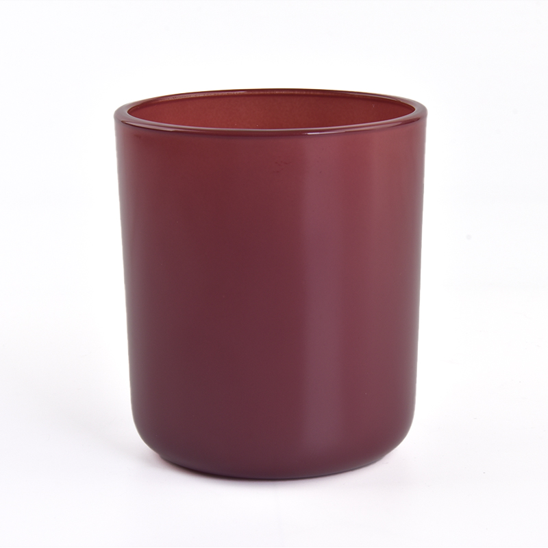 glanzende rode glazen pot van 500 ml voor de vakantiecollectie van kaarsen