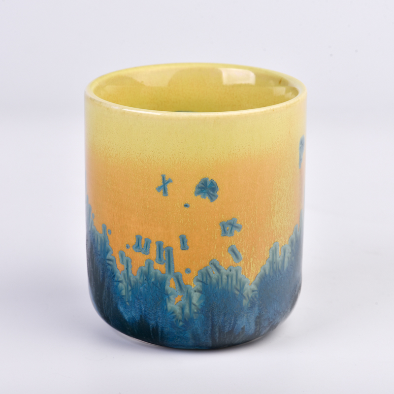 Tarro de vela de cerámica de nueva obra de arte de lujo