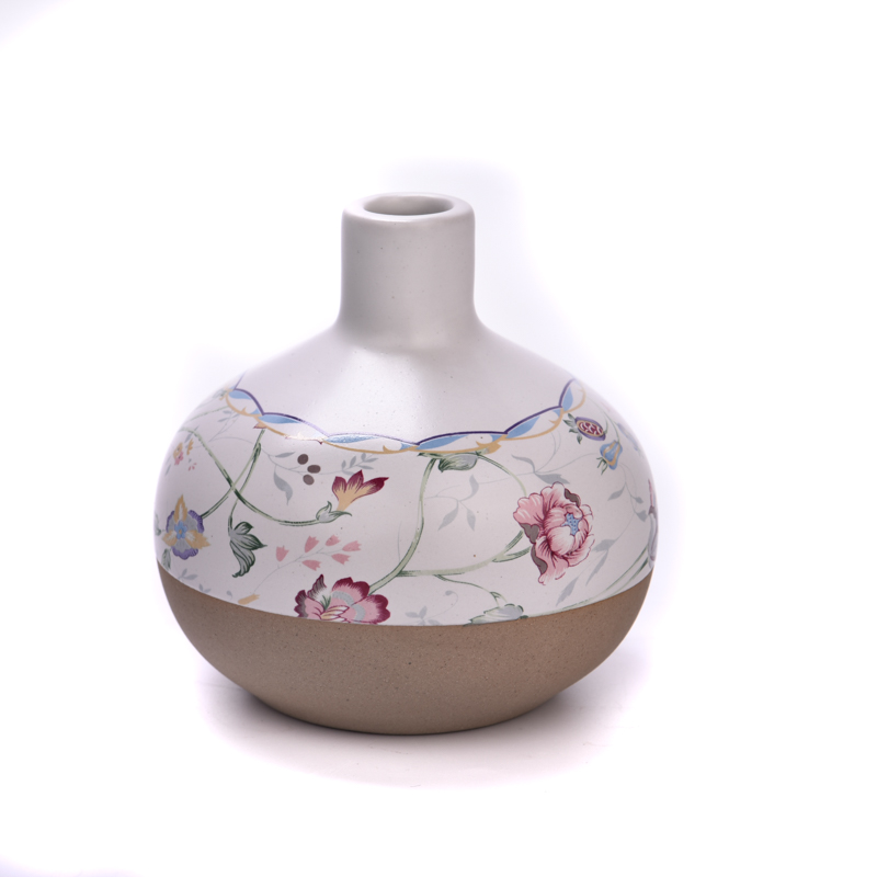 Hot sale 2 different kinds of deco effect on 360ml ceramic bottle for supplier