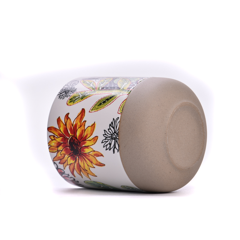 Customized butterfly effect sa 10oz 12oz ceramic candle jar para sa supplier