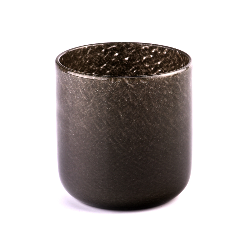 luxury hand made two wicks glass candle jar