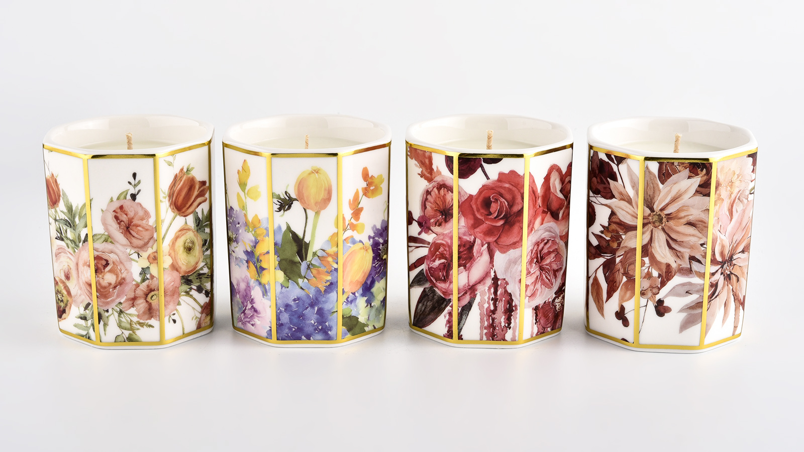 Luxury Design Ceramic Candle Jar With Home Decor